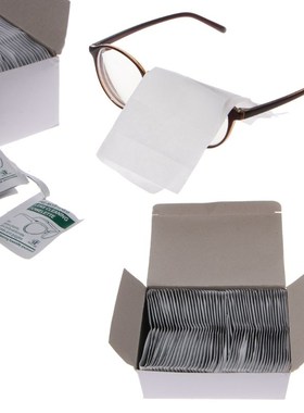 Tissue-Wipe Lens-Glasses Cleaning-Cloth Anti-Frog Wet 100-Pc