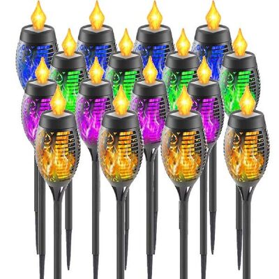 Outdoor Led Solar Lights Flickering Dancing Flame Torch