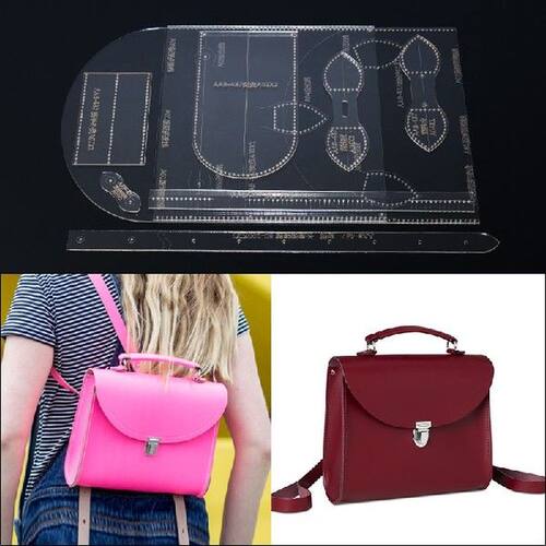1Set 2019 New backpack sewing Pattern DIY leather craft