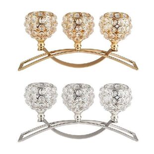 Crystal Arch Candle Candlelight Bridge Holder Candelabras