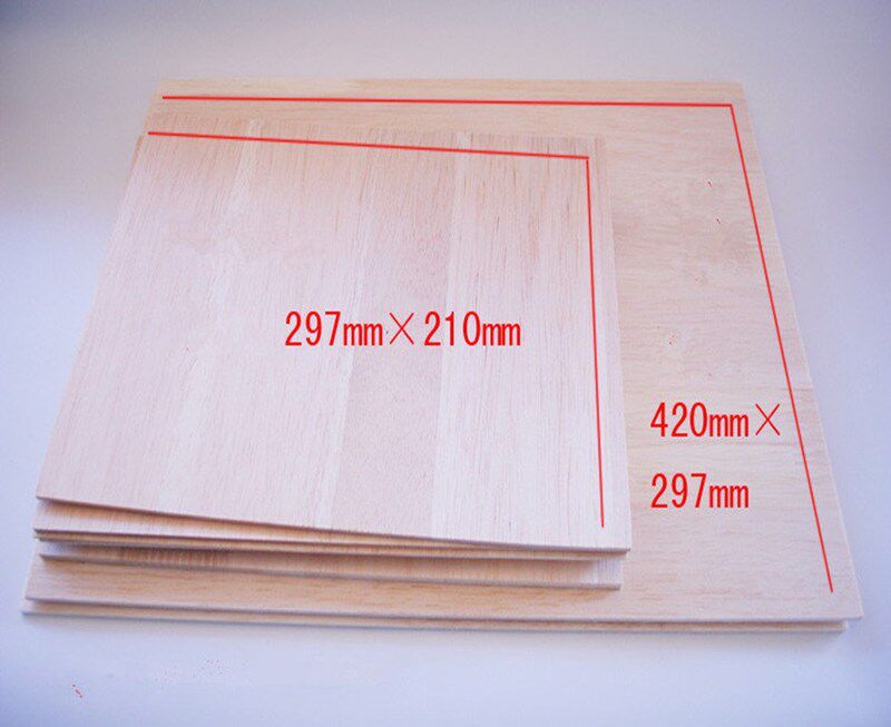 a3 size 420mmx297mm 2~4mm aaa  balsa wood sheet plywood puzz