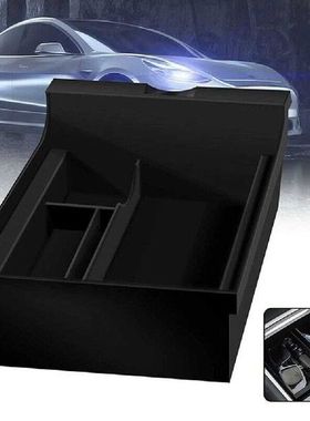 Black Car Storage Boxes For Tesla Model 3 Y 2021 Car Center