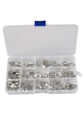 65Pcs SC Bare Terminals lug Tinned Copper Lug Ring Seal Wire
