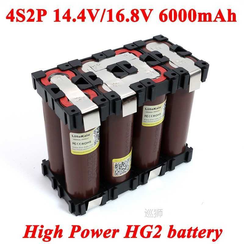 2020 18650 HG2 4S1P 14.4/14.8v 3000mAh 4S2P 6000mAh 20 amps