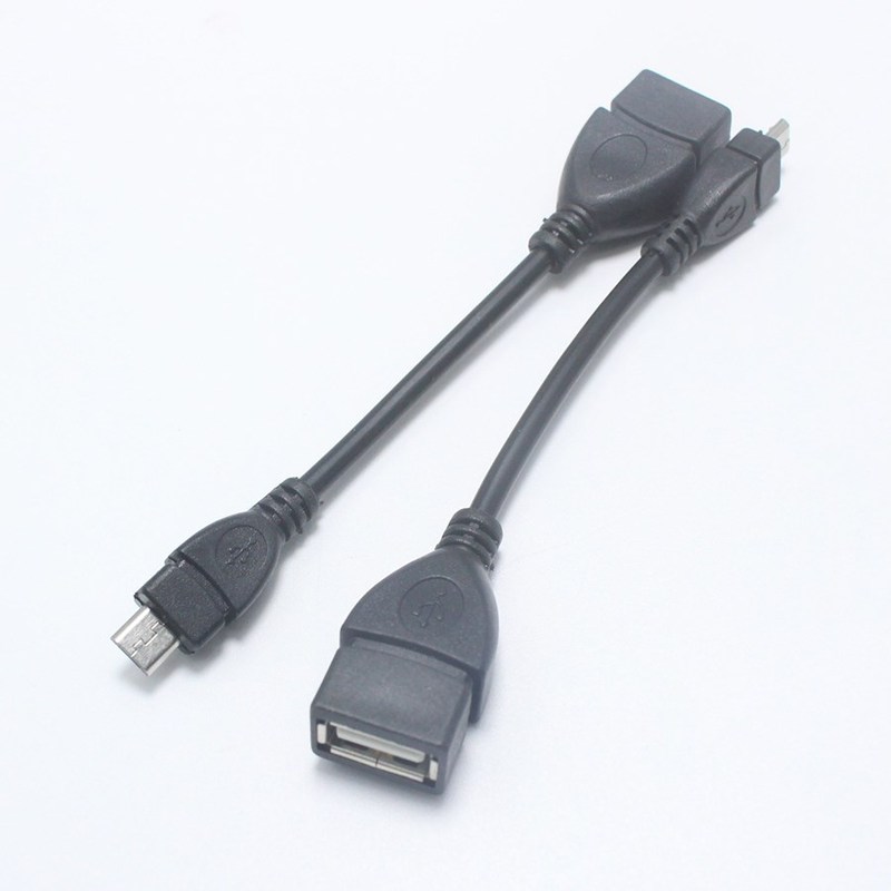 EClyxun 1pcs USB 2.0 Female Socket to Micro 5Pin USB Male C