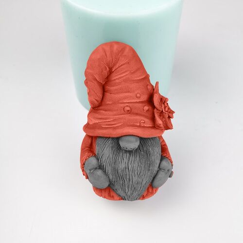 DW0227 3D Magician Old man in a hat Soap Molds Mould Silic