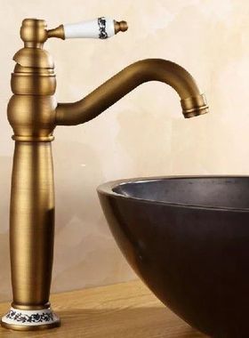 Baskom Kran Kuningan Antik Perunggu Eropa Kamar Mandi