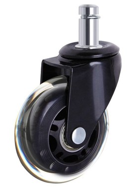 5PCS Office Chair Caster Wheels 2.5 Inch Swivel Rubber Caste
