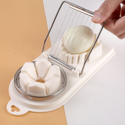 Multifunctional Egg Cutter Stainless Steel Egg Slicer