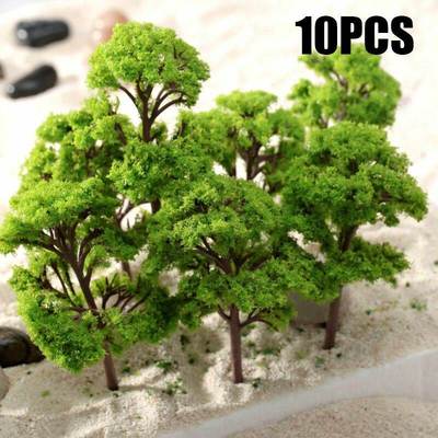 5/10/12/20/30/40/70pcs Model Trees Artificial Tree Train Rai