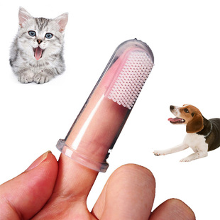 Hot Sales Dog Cat Cleaning Supplies Soft Pet Finger Toothbru
