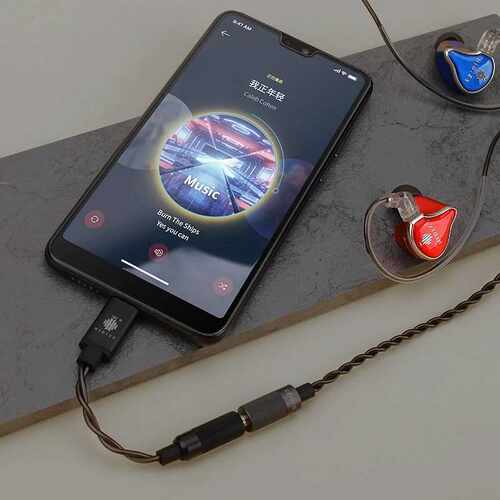 HIDIZS S1 Type C to 3.5mm USB DAC Cable Headphone Amplifie