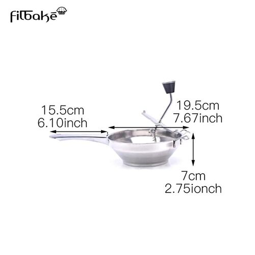 Potato Masher Stainless Steel Potato Ricer With Rotary Handl