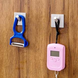 3M Self Adhesive Wall Door Back Hooks Heavy Duty Stainless S