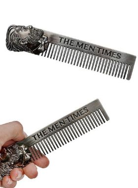 Beard Comb Mustache Metal Pocket Styling Tool Shaving Hair