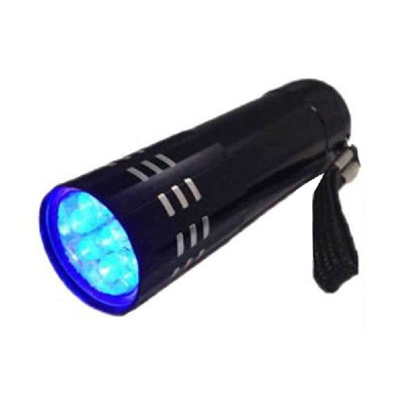 Ultraviolet 9 LED Flashlight Portable Money Detection UV图片