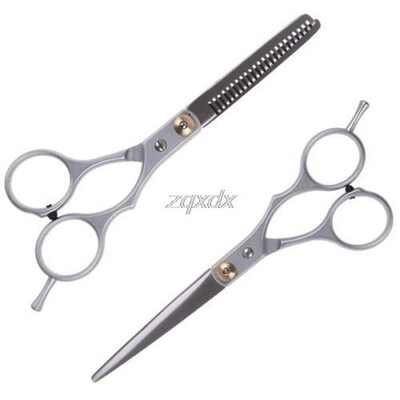 2Pc Hair Cutting Thinning Scissors Shears Barber Set Hairdre