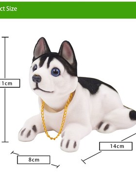 Doll Nodding Dog Shaking Head Resin Simulation Car Dog Toy D