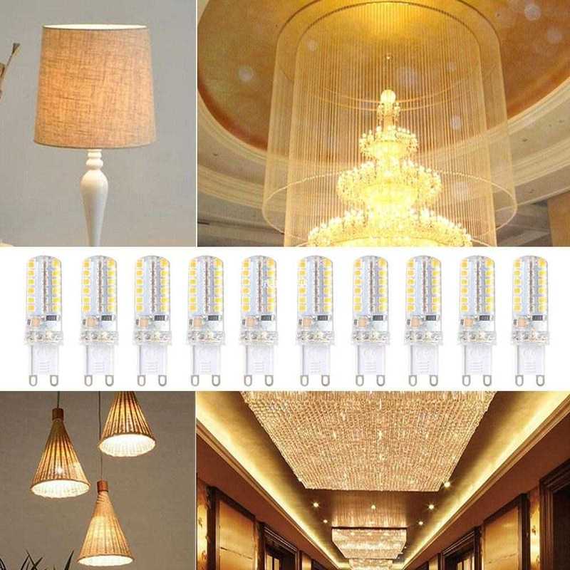 10pcs Set G9 Base Bulb 48-LED 2835 Light 3000K Warm White Cr