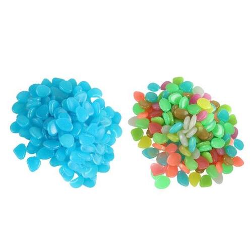 Garden Ornament 200pcs Glowing Pebbles Garden Rocks Glow