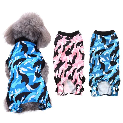 Comfortable Soft Dog Clothes Recovery Suit For Wounds Dog