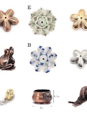 Classical Flowers Pattern Incense Burner Stick Holder