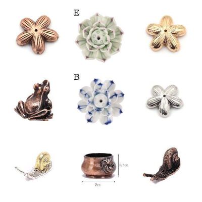 Classical Flowers Pattern Incense Burner Stick Holder