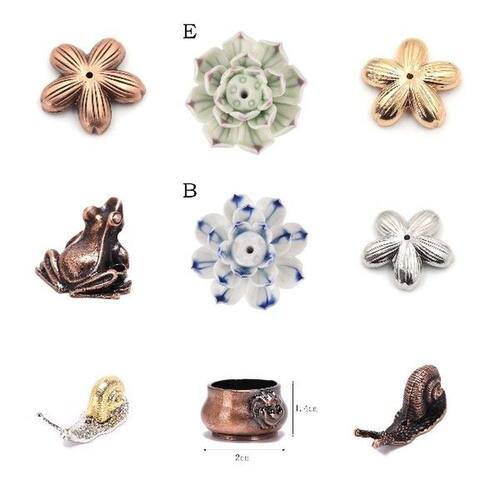 Classical Flowers Pattern Incense Burner Stick Holder
