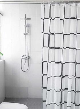 240 200 180 150 Modern Shower Curtain With Hooks Mildew Proo