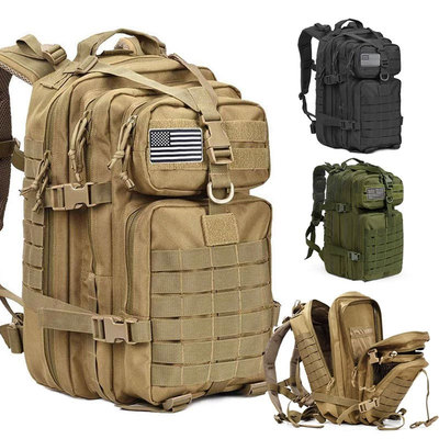 50L Capacity Men Army Military Tactical Large Backpack Water