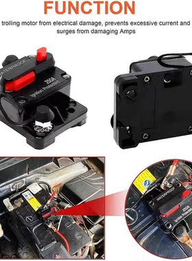 50-300A AMP Circuit Breaker Dual Battery IP67 Waterproof 12V