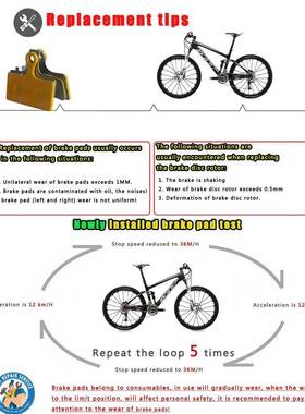 2Pair (4 Pcs) Ceramics MTB Bicycle Bike Disc Brake Pads For