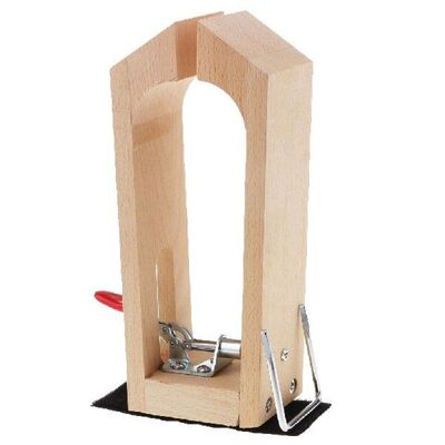 1Pcs Unfinished Wooden Desktop Clamp Clips For Leather