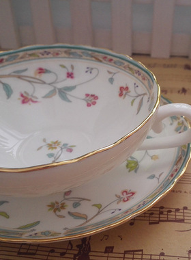 Taza de café de porcelana de hueso de estilo euro