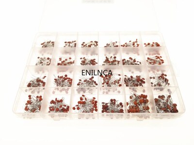 960Pcs/lot Ceramic capacitor Assortment Kit 2PF-0.1UF 50V Ce