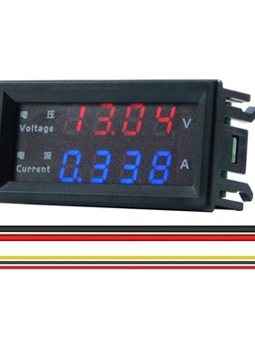 4 Digits High Precision DC 100V 200V 10A Voltmeter Ammeter D