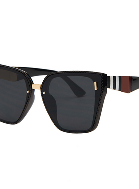 bramd Vintage Oversized Square Sunglasses Women Brand Design