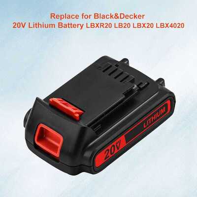 Lbxr20 20V 3.0ah replacement battery compatible with black a