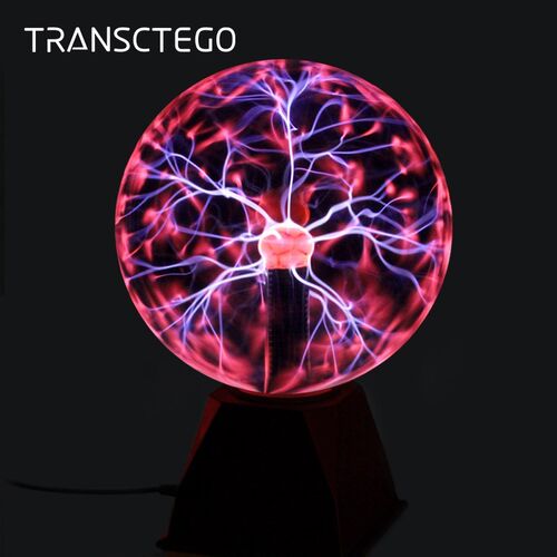 8 Inch Plasma Lamp Globe Static Night Light Touch Sound Se