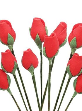 10pcs 1/12 Scale Flower Dollhouse Miniature Plant Flower