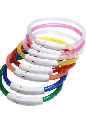 LED Pet Collar USB Charging Illuminated Safety Dog Collar