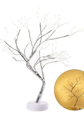 108 LEDS Gypsophila Night Light Pearl Bonsai Table PC Touch