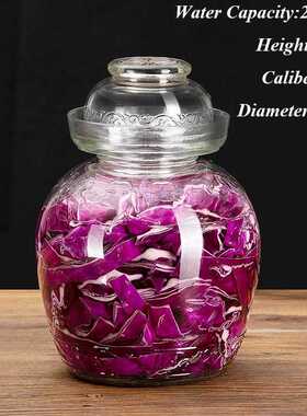 1500-10000 ml Thicken Transparent Glass Pickle Jar Large Hou