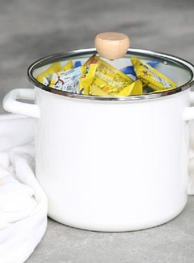 White Japanese style big porcelain enamel soup congee soup