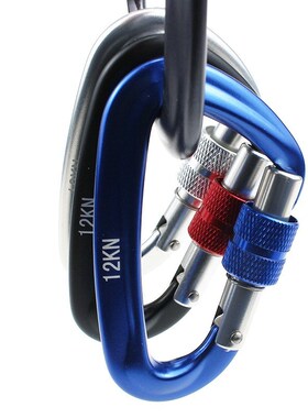 12KN Climbing Carabiner D Shape Quickdraws Professional Clim