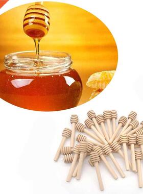 100pcs Top Sale Mini Wooden Honey Wood Honey Spoon Stir Bar