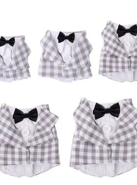 Parrot Tuxedo Suit Fashion Bird Plaid Shirt Uniform Clothes