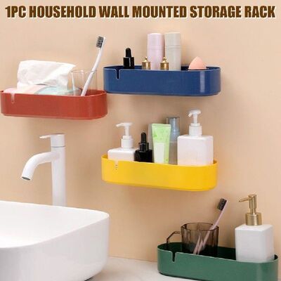 Storage Rack Draining Shelf for Bathroom Wall Mounted No