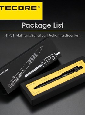 NTP31 Tactical Pen CNC Bidirectional Bolt Action Self-defens