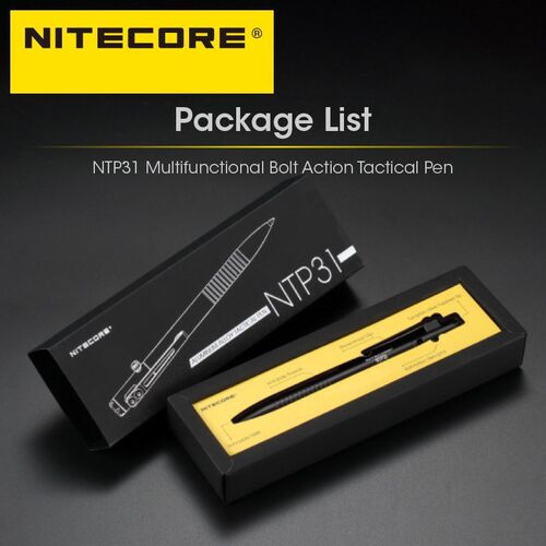 NTP31 Tactical Pen CNC Bidirectional Bolt Action Self-defens